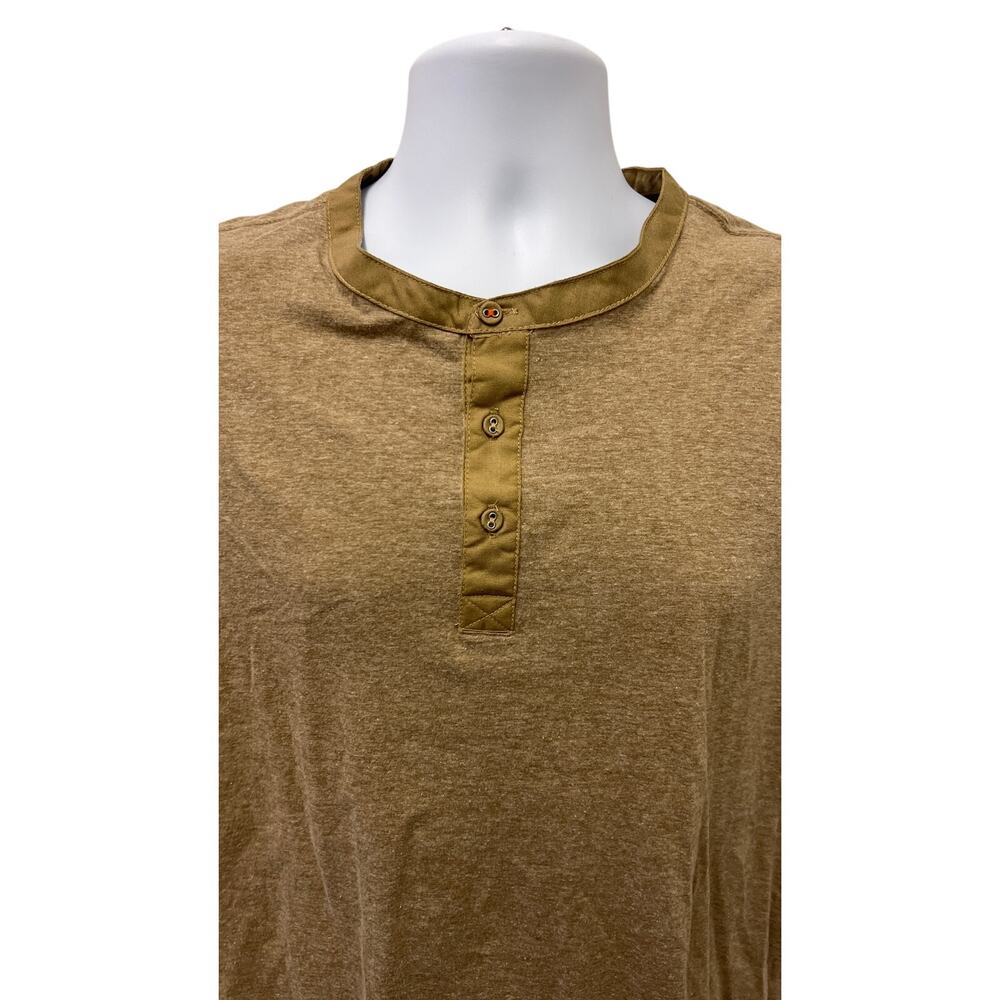 👕 Northwest Territory Brown Henley T-Shirt Mens L Casual Outdoor Tee - Picture 2 of 4